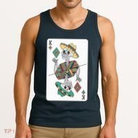 Mexican Skeleton King Card Tank Top thumb 3