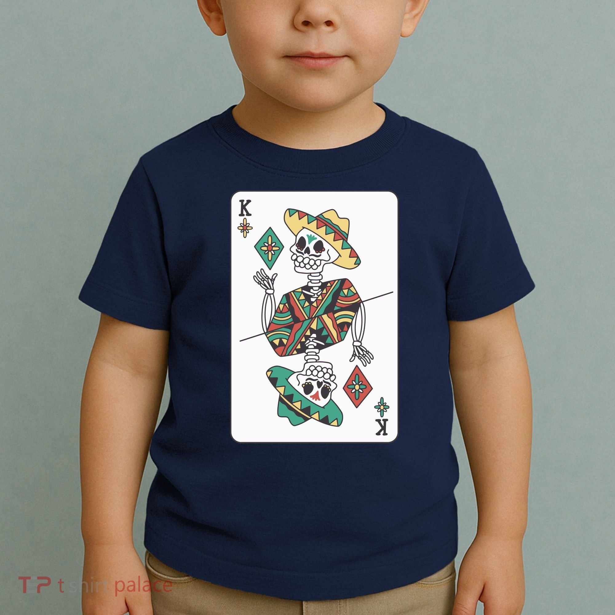 Mexican Skeleton King Card Toddler T-Shirt