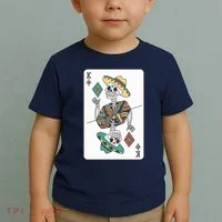 Mexican Skeleton King Card Toddler T-Shirt thumb 2