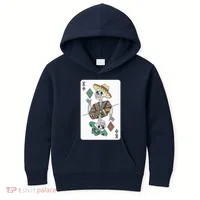 Mexican Skeleton King Card Kids Hoodie thumb 0