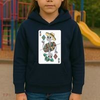 Mexican Skeleton King Card Kids Hoodie thumb 3