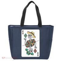 Mexican Skeleton King Card Tote Bag thumb 0