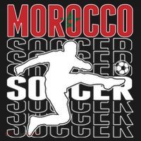Morocco Soccer Lovers Jersey Cool Gift Proud Moroccan Football Fans Gift Women's Hoodie thumb 2