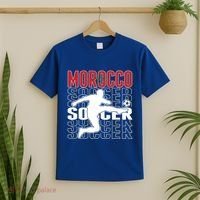 Morocco Soccer Lovers Jersey Cool Gift Proud Moroccan Football Fans Gift T-Shirt thumb 2