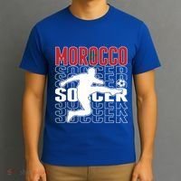Morocco Soccer Lovers Jersey Cool Gift Proud Moroccan Football Fans Gift T-Shirt thumb 3