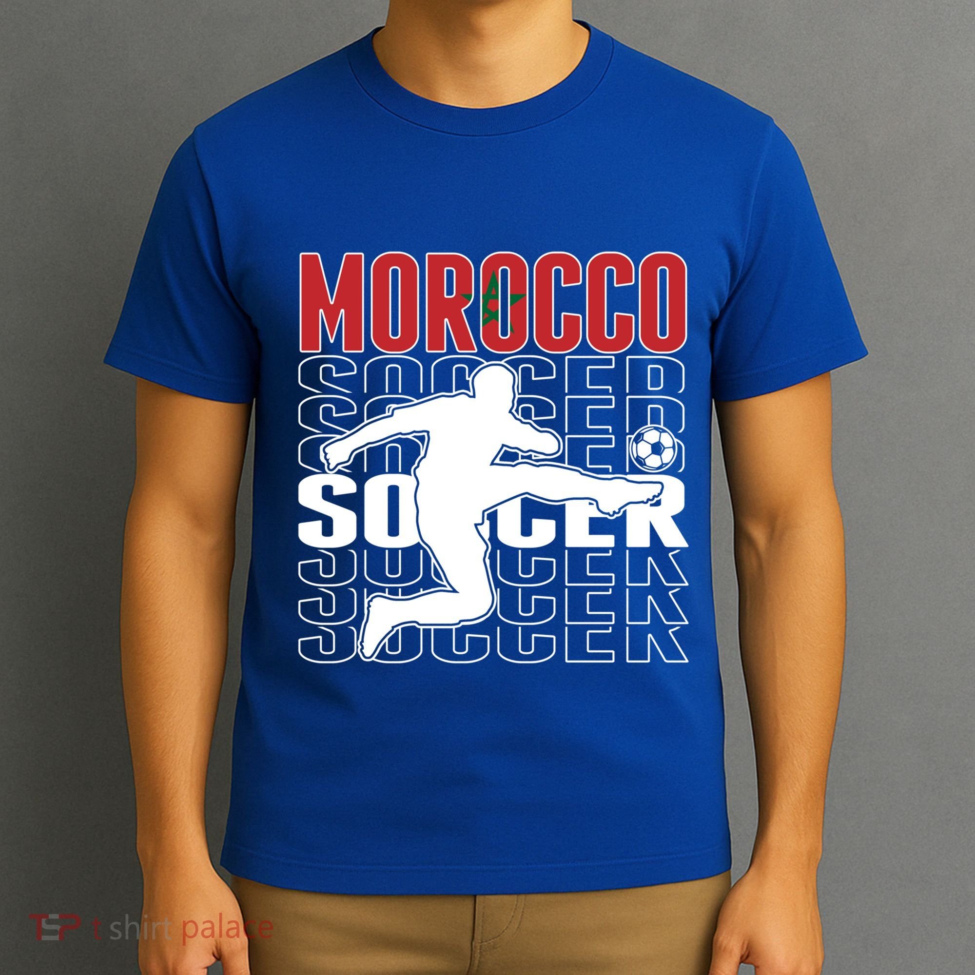 Morocco Soccer Lovers Jersey Cool Gift Proud Moroccan Football Fans Gift T-Shirt