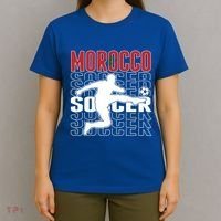 Morocco Soccer Lovers Jersey Cool Gift Proud Moroccan Football Fans Gift T-Shirt thumb 4