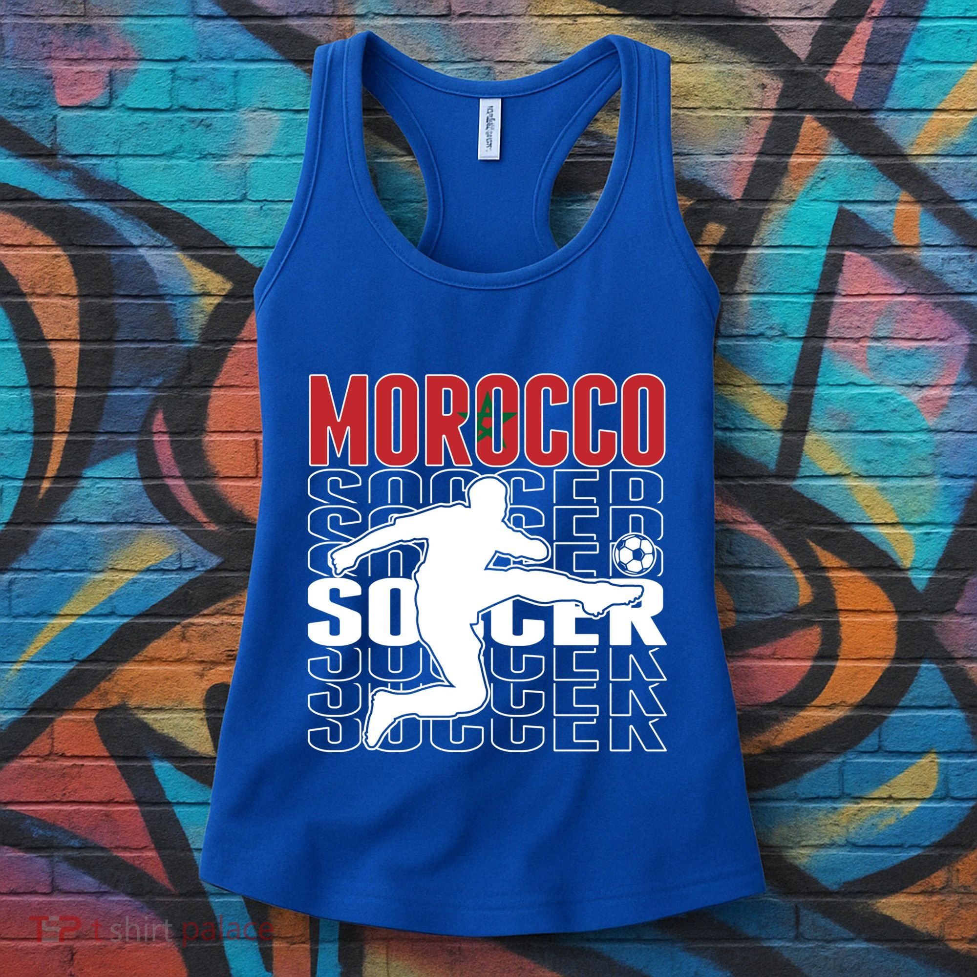 Morocco Soccer Lovers Jersey Cool Gift Proud Moroccan Football Fans Gift Women's Tank Top