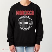 Morocco Soccer Lovers Jersey Support Moroccan Football Team Cool Gift Women's Sweatshirt thumb 0