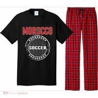 Morocco Soccer Lovers Jersey Support Moroccan Football Team Cool Gift Pajama Set thumb 0