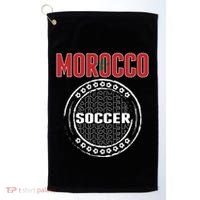 Morocco Soccer Lovers Jersey Support Moroccan Football Team Cool Gift Golf Towel thumb 0
