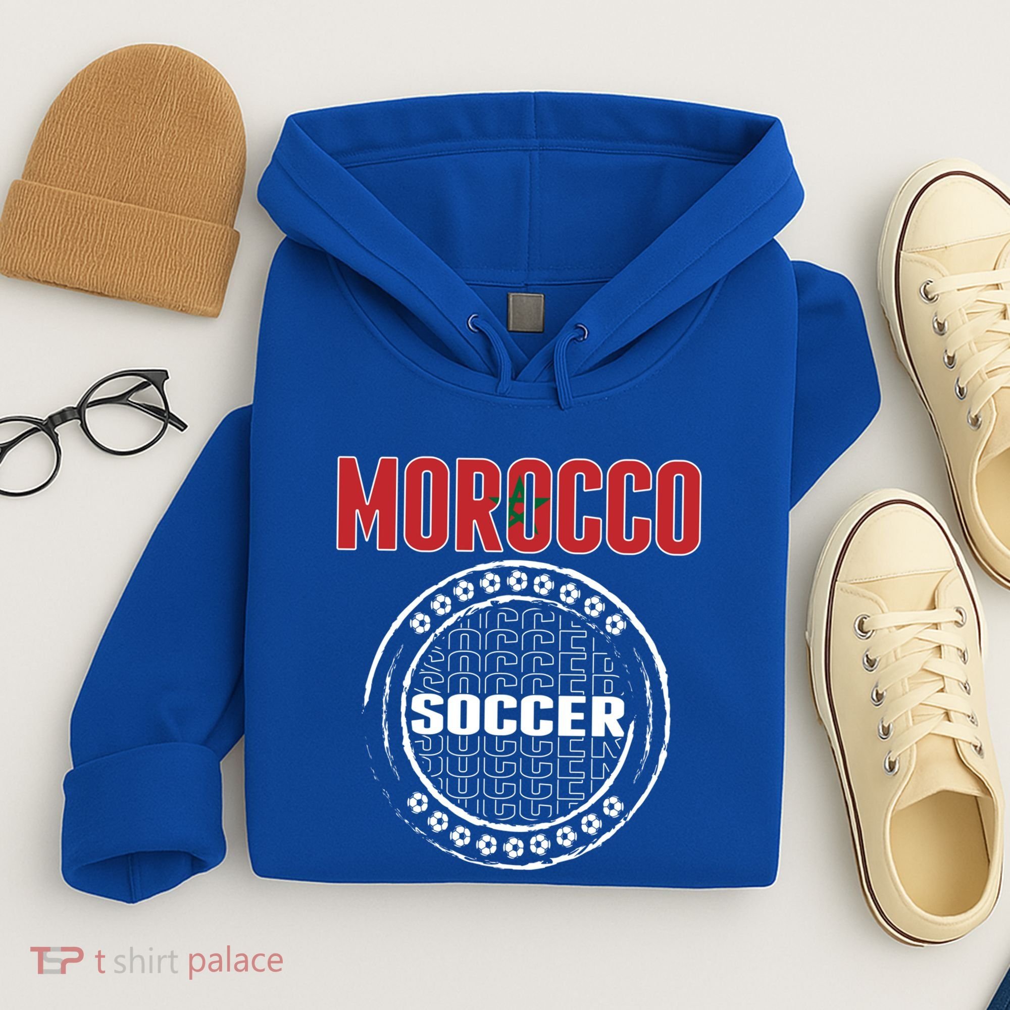 Morocco Soccer Lovers Jersey Support Moroccan Football Team Cool Gift Hoodie