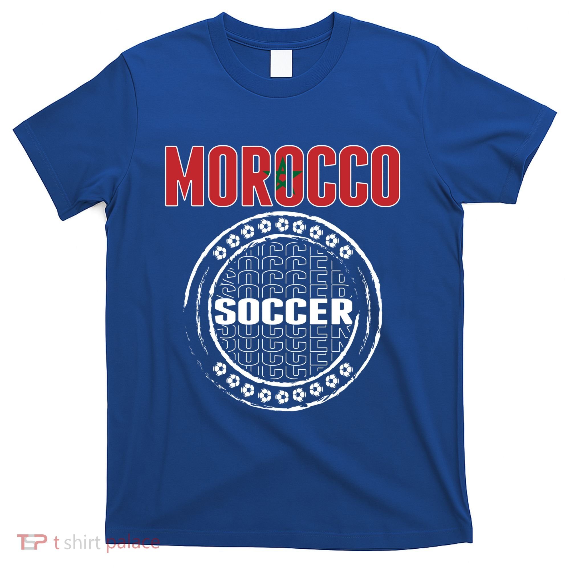 Morocco Soccer Lovers Jersey Support Moroccan Football Team Cool Gift T-Shirt