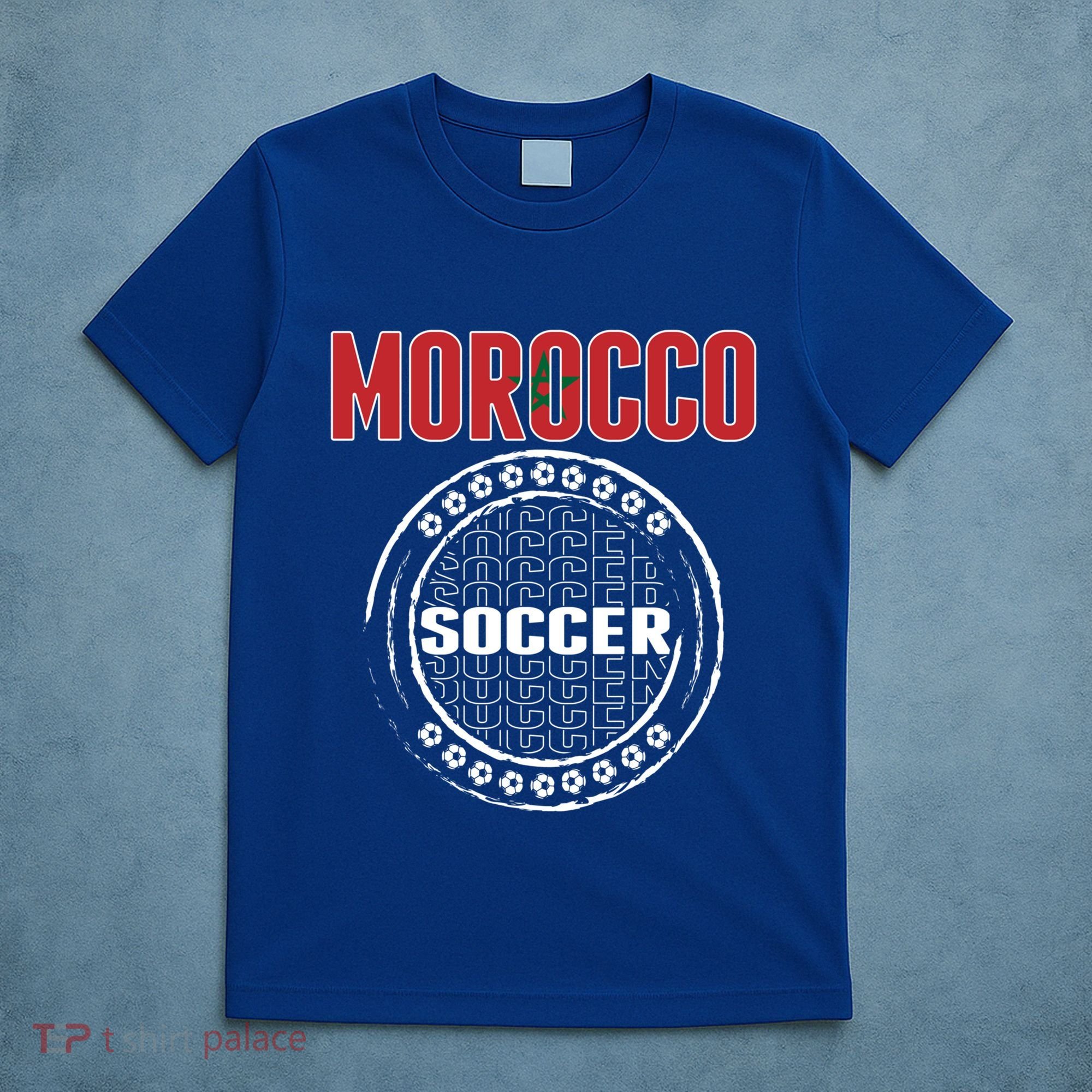 Morocco Soccer Lovers Jersey Support Moroccan Football Team Cool Gift T-Shirt