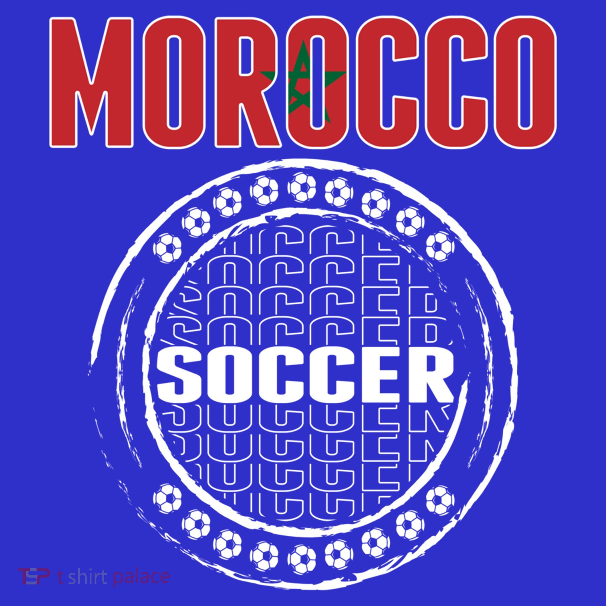 Morocco Soccer Lovers Jersey Support Moroccan Football Team Cool Gift T-Shirt