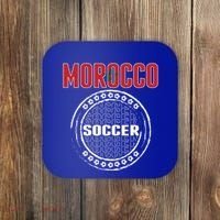 Morocco Soccer Lovers Jersey Support Moroccan Football Team Cool Gift Coaster thumb 0