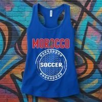 Morocco Soccer Lovers Jersey Support Moroccan Football Team Cool Gift Women's Tank Top thumb 3