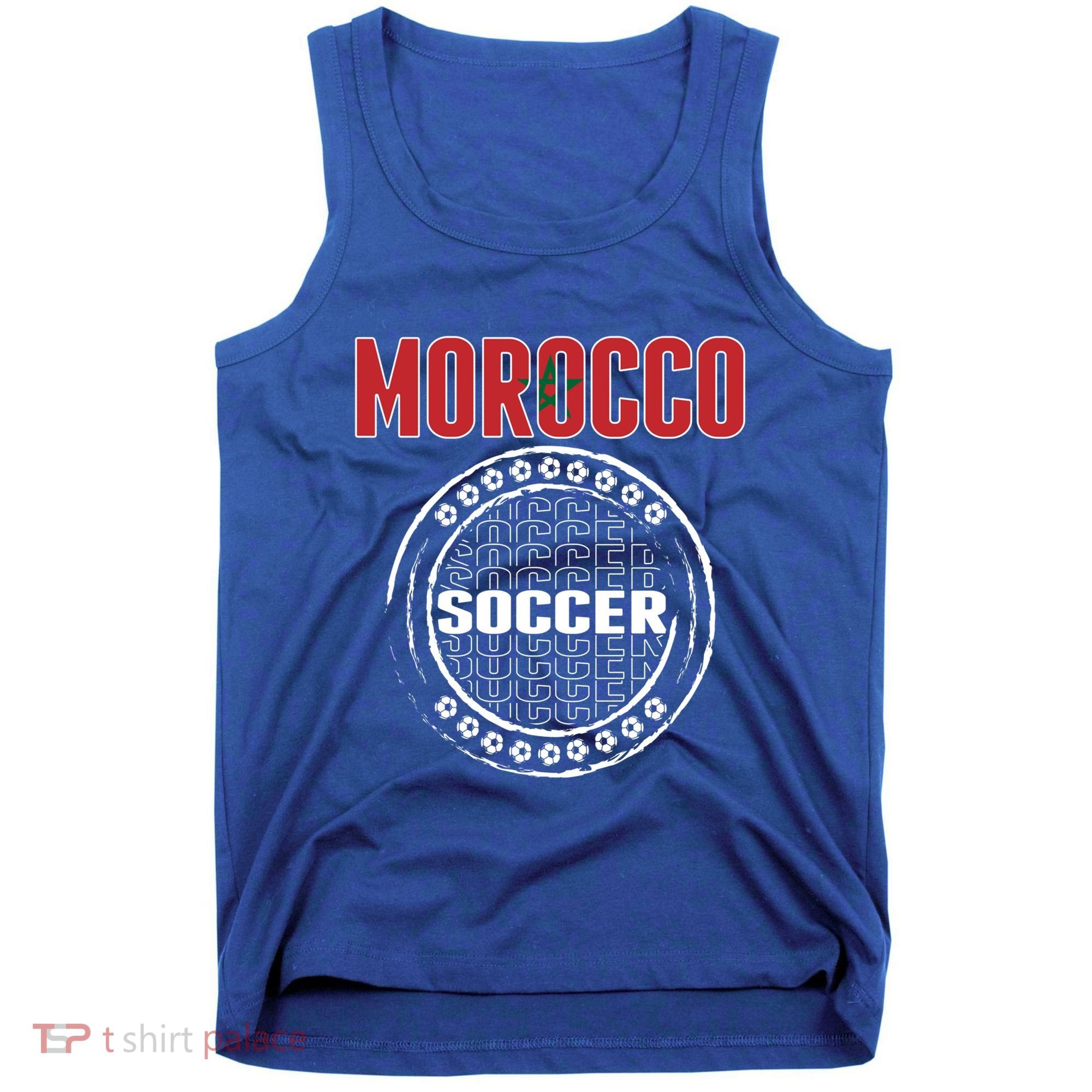 Morocco Soccer Lovers Jersey Support Moroccan Football Team Cool Gift Tank Top