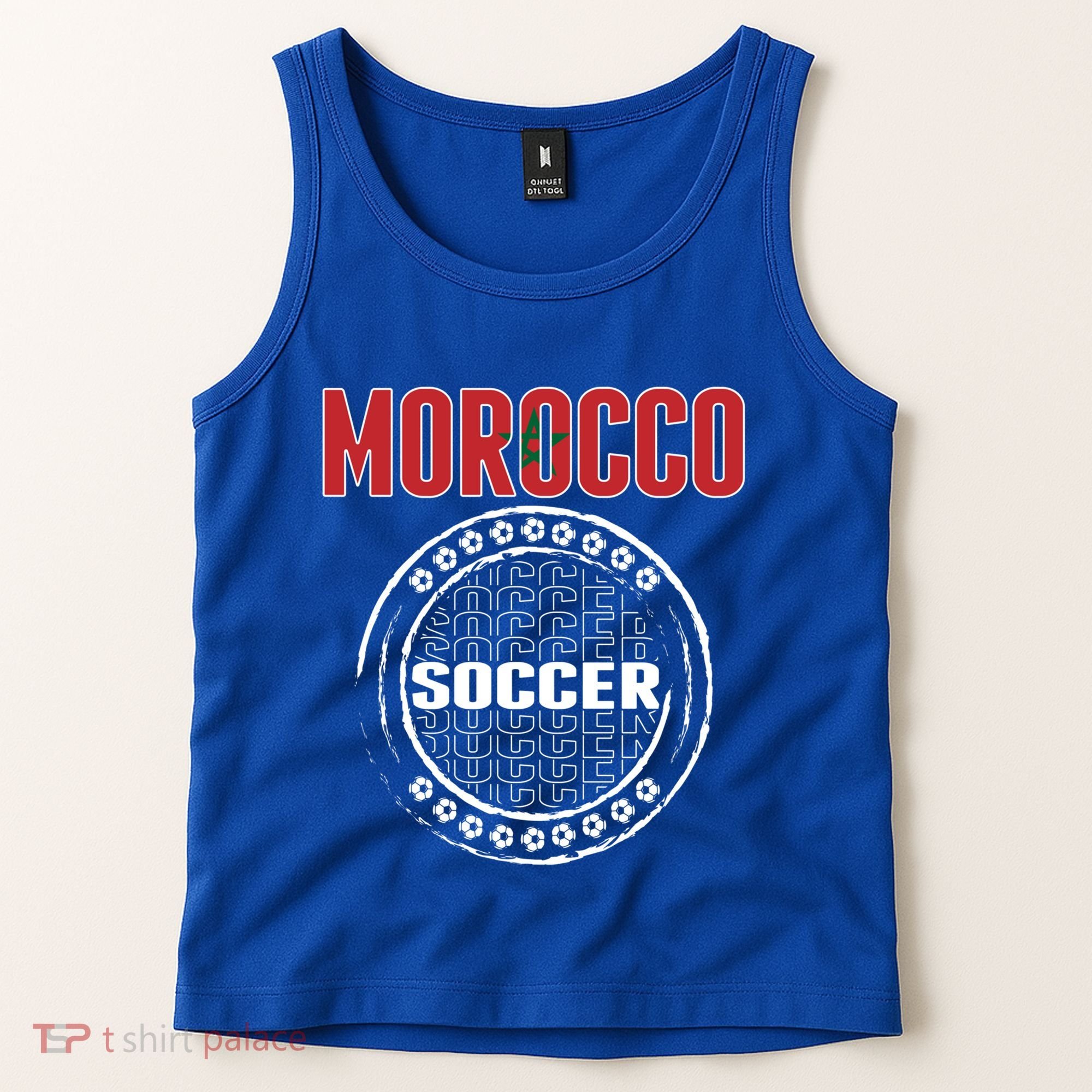 Morocco Soccer Lovers Jersey Support Moroccan Football Team Cool Gift Tank Top