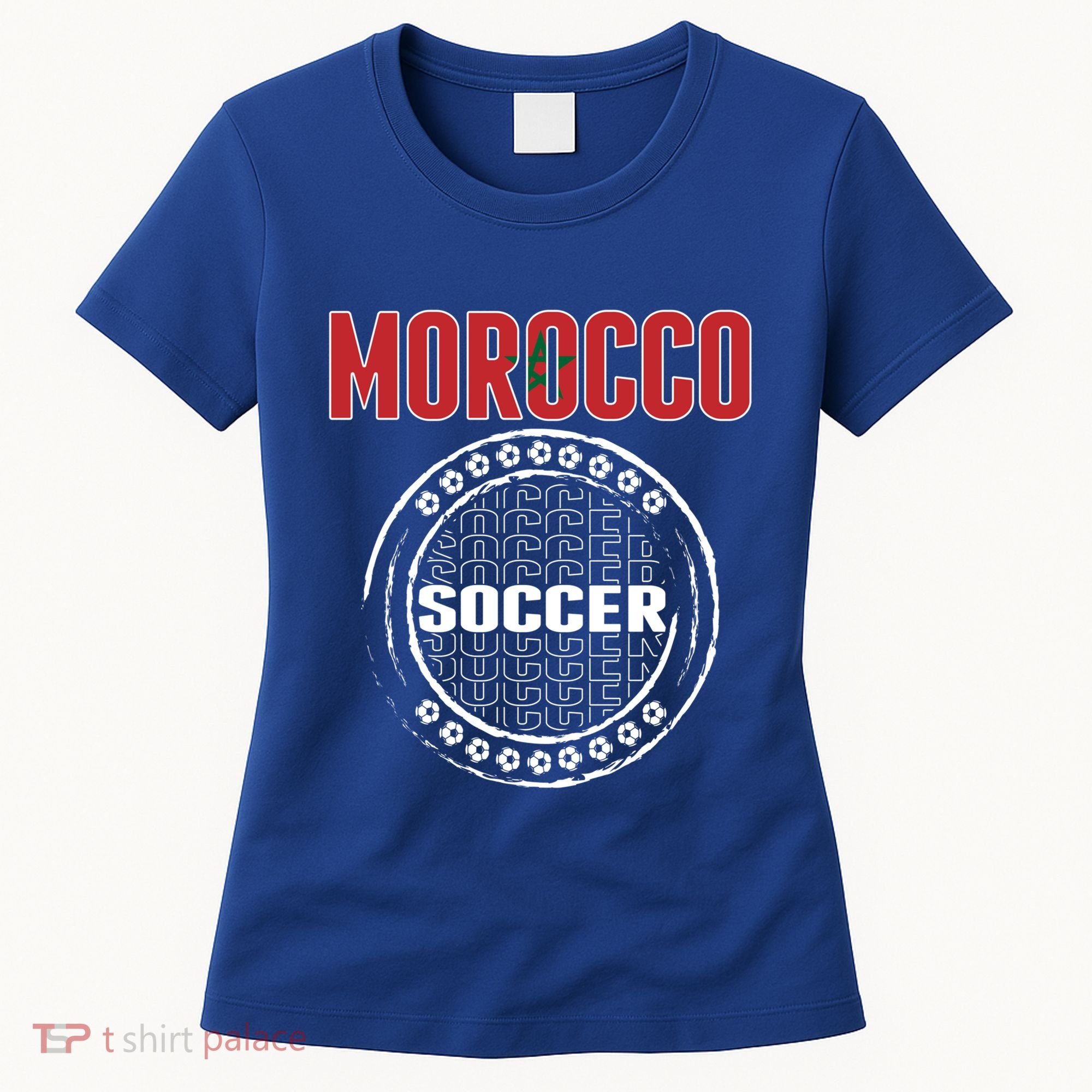 Morocco Soccer Lovers Jersey Support Moroccan Football Team Cool Gift Women's T-Shirt
