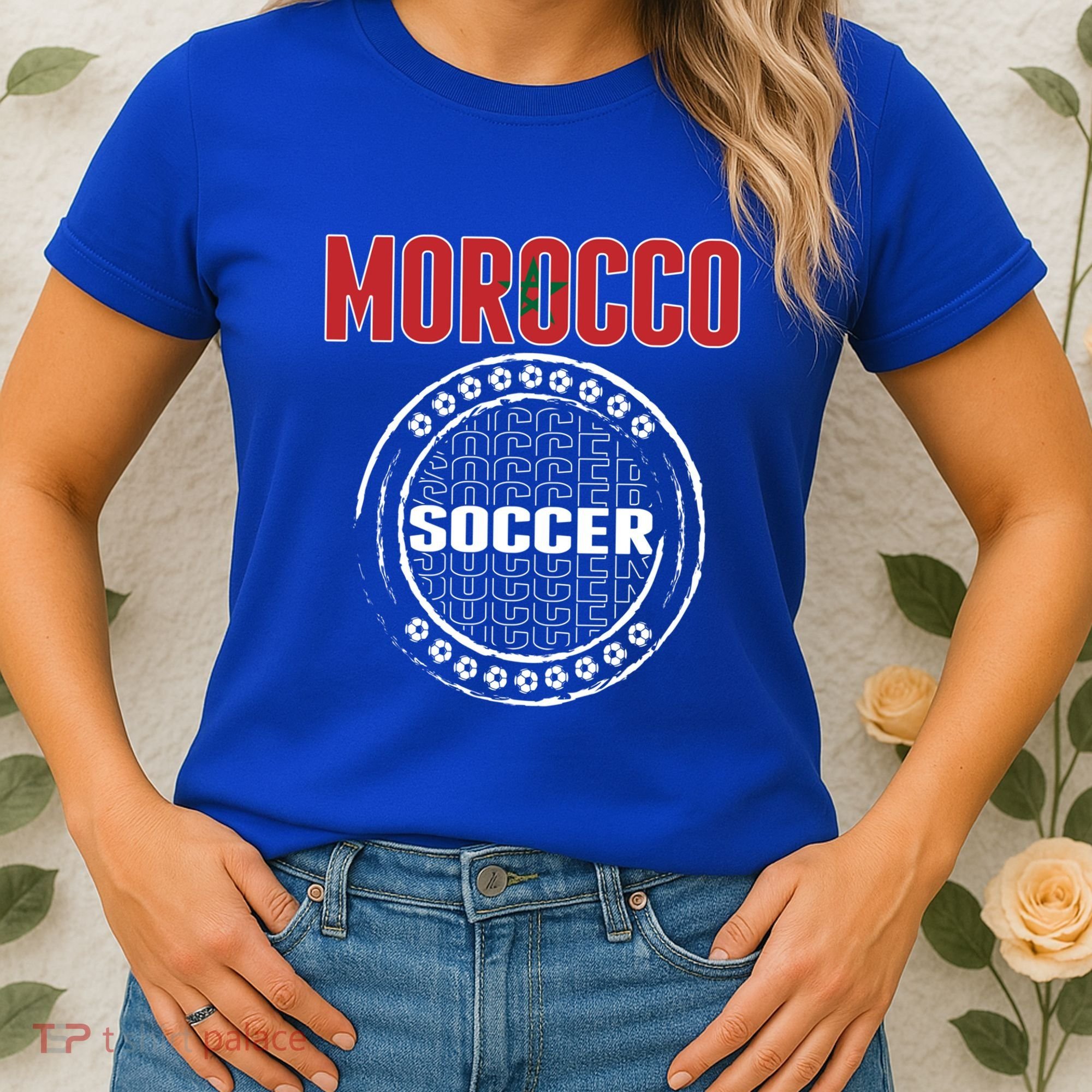 Morocco Soccer Lovers Jersey Support Moroccan Football Team Cool Gift Women's T-Shirt