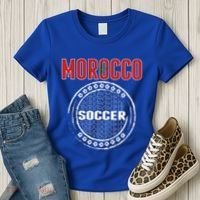 Morocco Soccer Lovers Jersey Support Moroccan Football Team Cool Gift Women's T-Shirt thumb 3