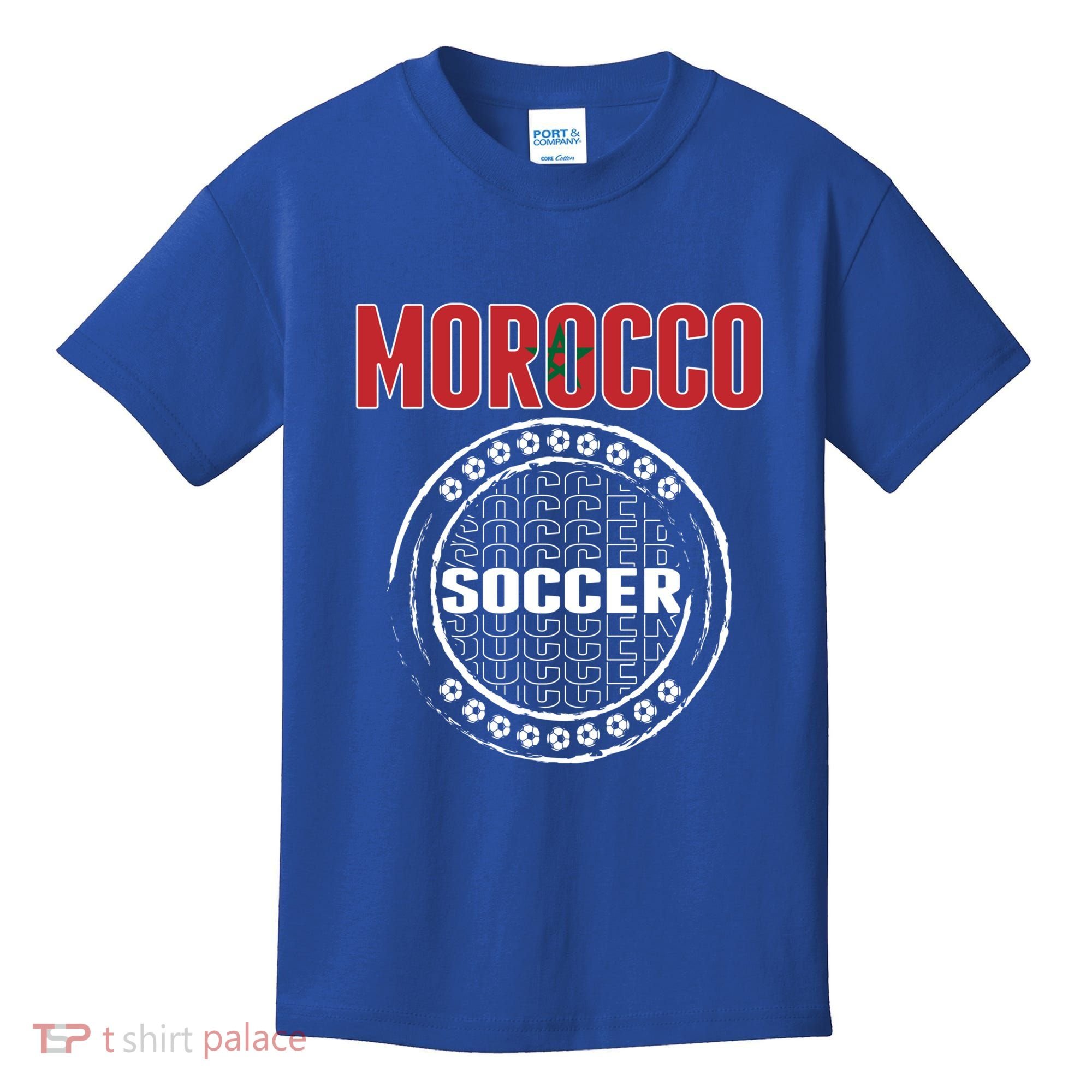 Morocco Soccer Lovers Jersey Support Moroccan Football Team Cool Gift Kids T-Shirt