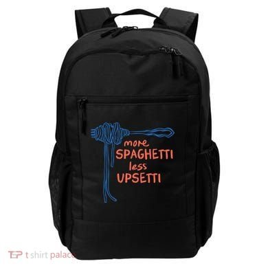 More Spaghetti Less Upsetti Backpack