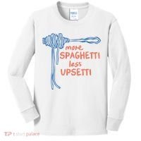 More Spaghetti Less Upsetti Kids Long Sleeve Shirt thumb 0