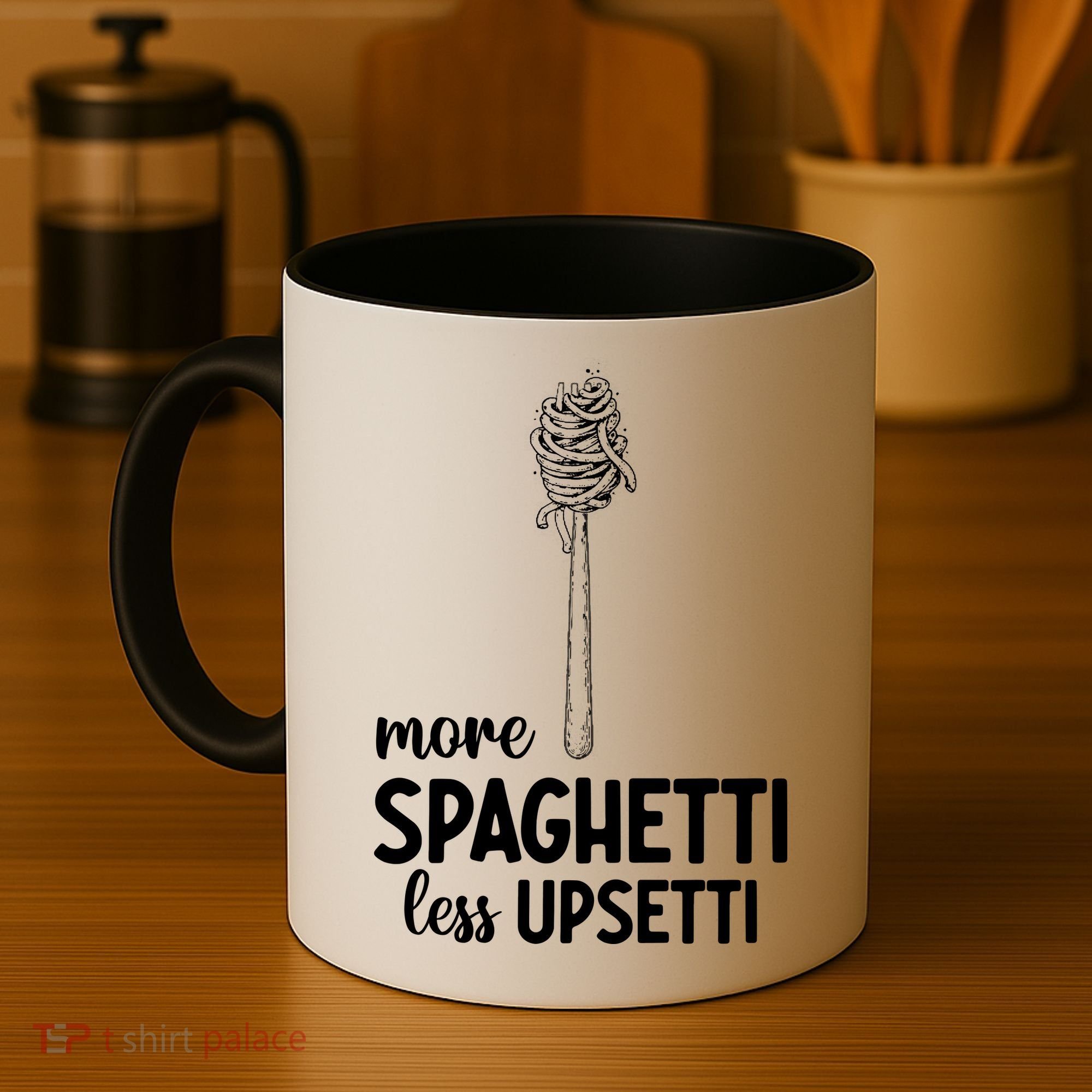 More Spaghetti Less Upsetti Coffee Mug