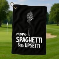 More Spaghetti Less Upsetti Golf Towel thumb 1