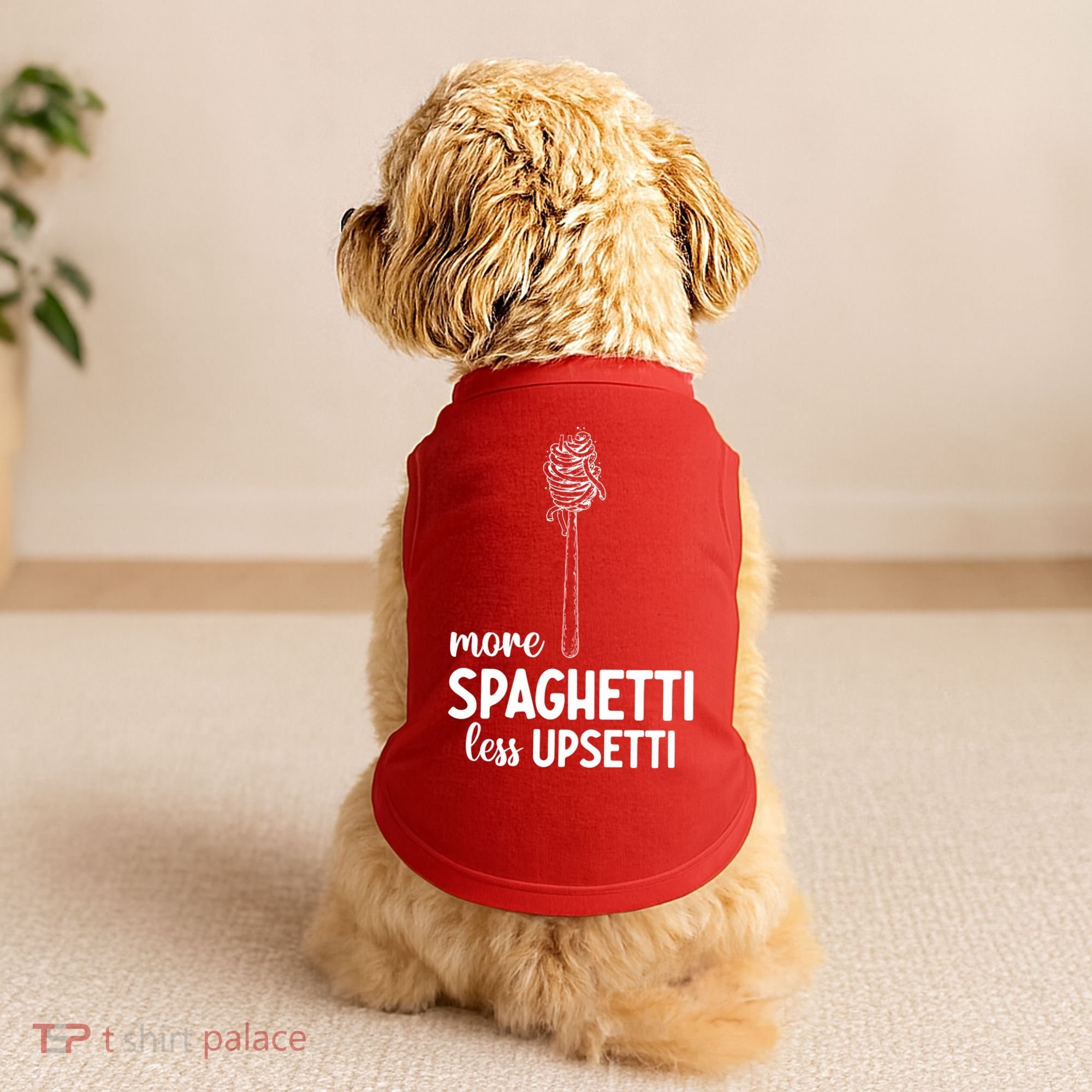 More Spaghetti Less Upsetti Doggie Tank