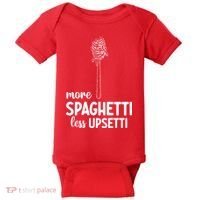 More Spaghetti Less Upsetti Baby Bodysuit thumb 0
