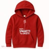 More Spaghetti Less Upsetti Kids Hoodie thumb 0