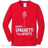 More Spaghetti Less Upsetti Kids Long Sleeve Shirt thumb 0
