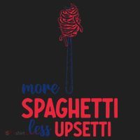 More Spaghetti Less Upsetti Funny Food Meme Women's Sweatshirt thumb 2