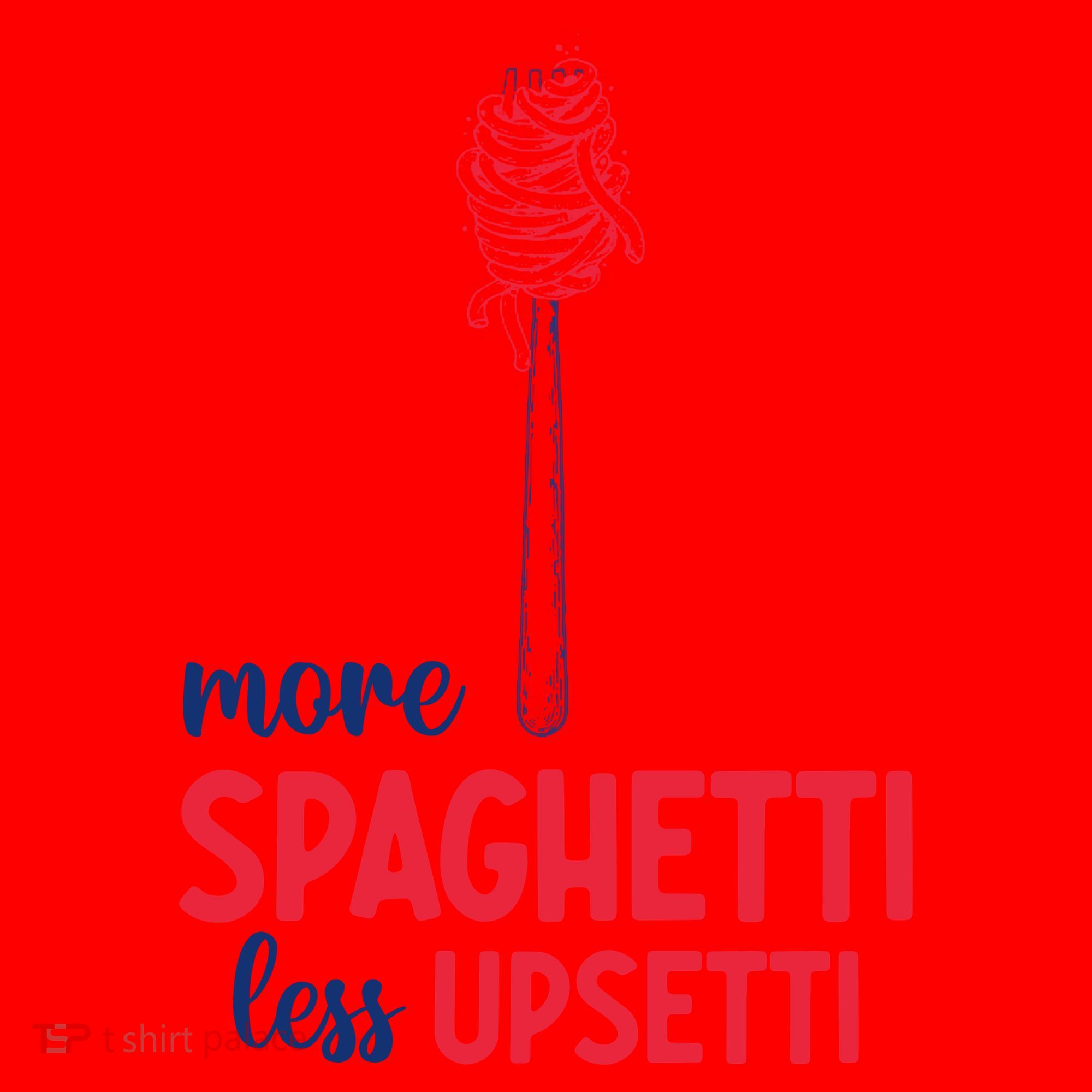 More Spaghetti Less Upsetti Funny Food Meme Santa Hat