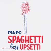 More Spaghetti Less Upsetti Funny Food Meme Beanie thumb 2