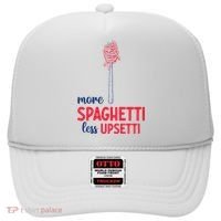More Spaghetti Less Upsetti Funny Food Meme Hat thumb 0