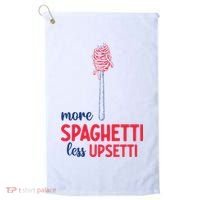 More Spaghetti Less Upsetti Funny Food Meme Golf Towel thumb 0