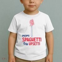 More Spaghetti Less Upsetti Funny Food Meme Toddler T-Shirt thumb 2