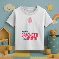 More Spaghetti Less Upsetti Funny Food Meme Toddler T-Shirt thumb 3