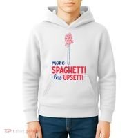 More Spaghetti Less Upsetti Funny Food Meme Kids Hoodie thumb 4
