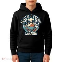 Maui Strong Lahaina Banyan Tree Kids Hoodie thumb 4