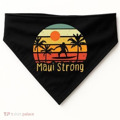 Maui Strong Lahaina Banyan Tree Hawaii USA-Made Doggie Bandana