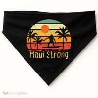 Maui Strong Lahaina Banyan Tree Hawaii USA-Made Doggie Bandana thumb 0