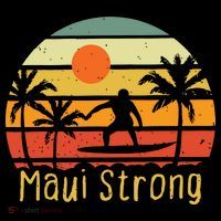 Maui Strong Lahaina Banyan Tree Hawaii USA-Made Doggie Bandana thumb 2