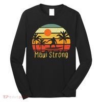 Maui Strong Lahaina Banyan Tree Hawaii Long Sleeve Shirt thumb 0