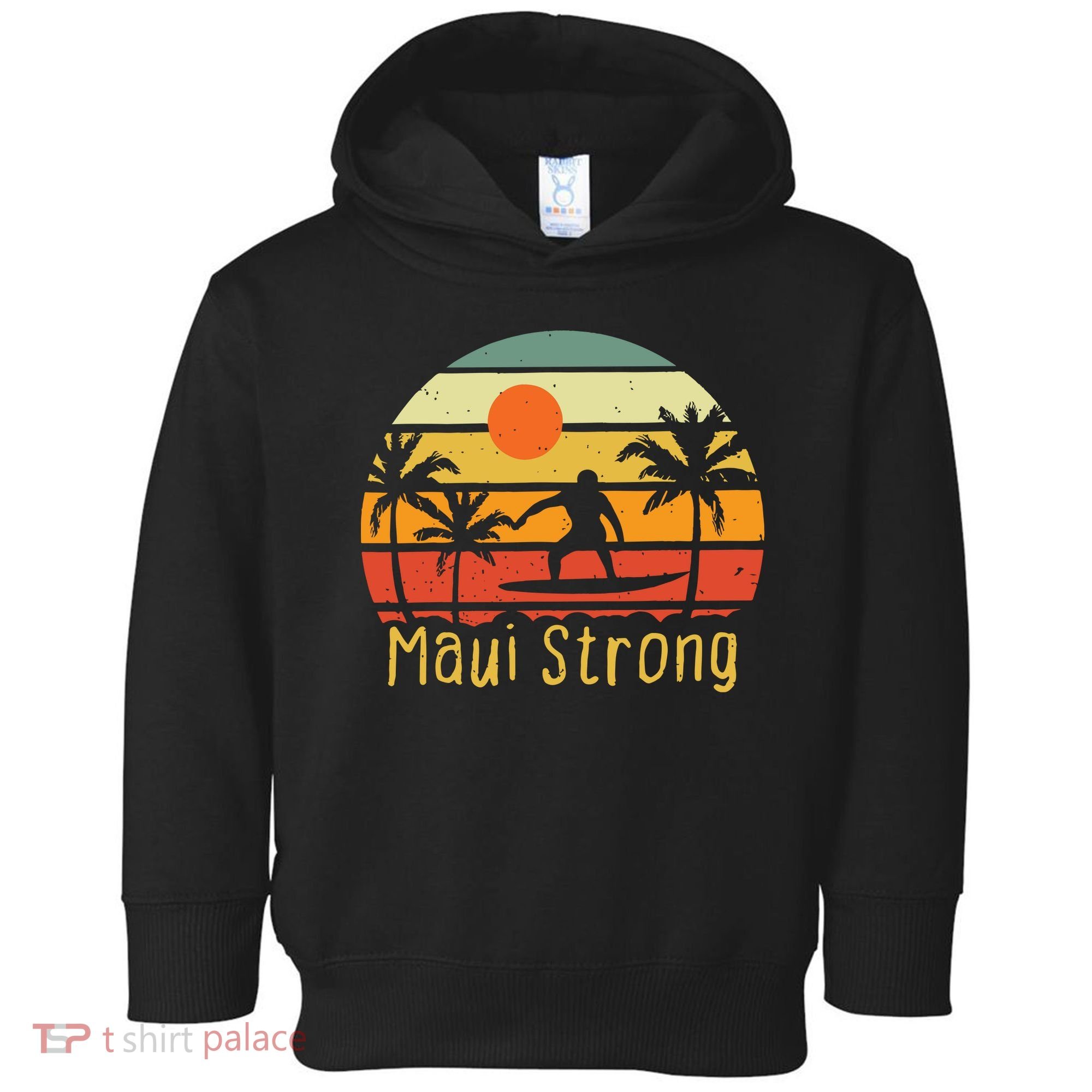 Maui Strong Lahaina Banyan Tree Hawaii Toddler Hoodie