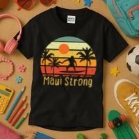Maui Strong Lahaina Banyan Tree Hawaii Kids T-Shirt thumb 3